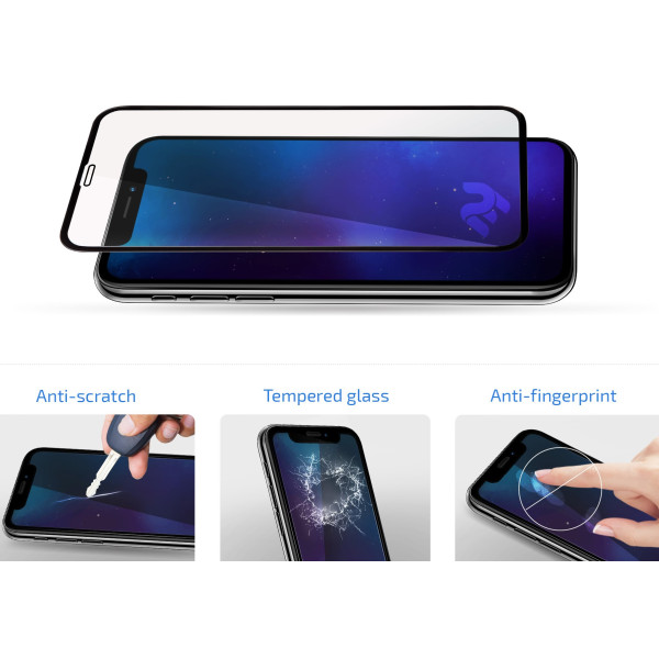 Фото - Защитное стекло для смартфона 2E for iPhone 17(6.3), 2.5D FCFG (2E-IP-17.-6.3-SMFCFG-BB)