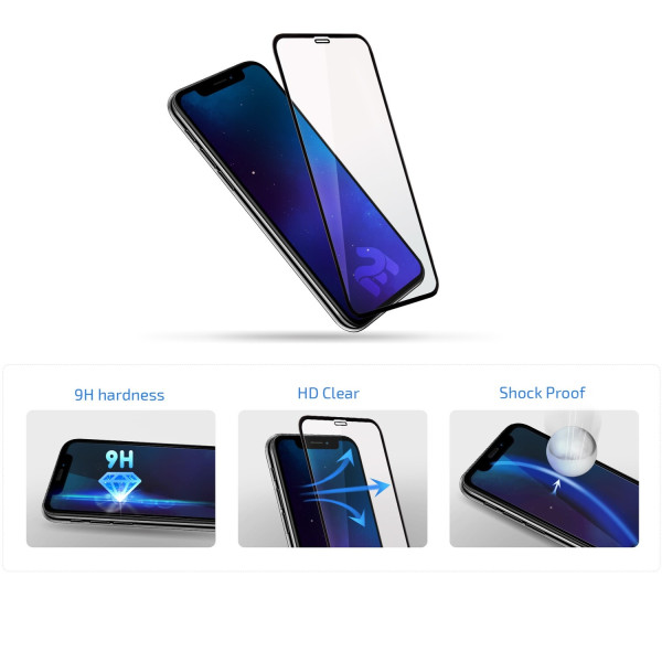 Фото - Защитное стекло для смартфона 2E for iPhone 17Pro Max(6.9) 2.5D FCFG (2E-IP-17PM-6.9-SMFCFG-BB)