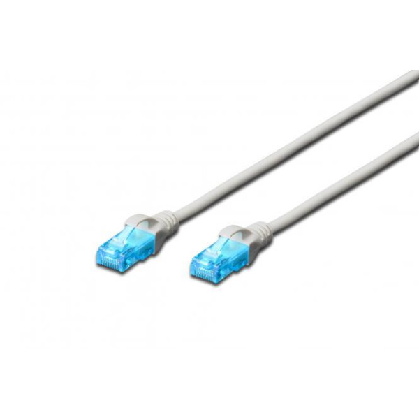 Фото - Кабель патч-корд 2E CAT 5e UTP 1 м 26AWG RJ45 Gray (2E-PC5ECU-1LSZH-GRY)