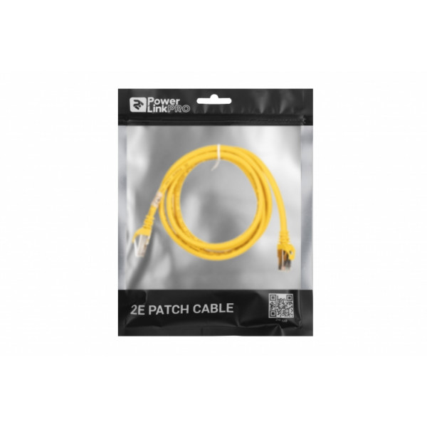 Фото - Кабель патч-корд 2E Cat 6 S-FTP RJ45 4Х2 27AWG 1.50 m Yellow (2E-PC6SFTPCOP-150YLW)