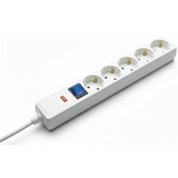 Фото - Сетевой фильтр 2E 5xType F 3x1.5мм кв 16A 3м White (2E-SP515OSM3WH)