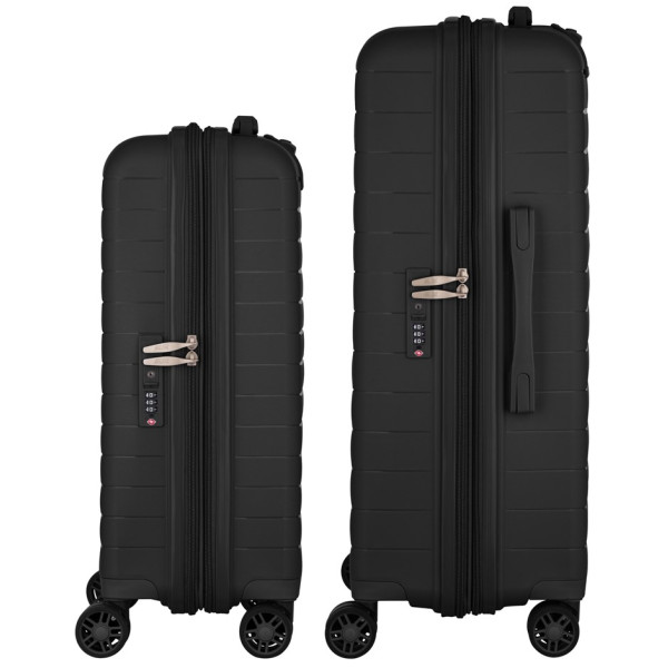 Фото - Чемодан 2E Aero 2 шт. (M+S) Black