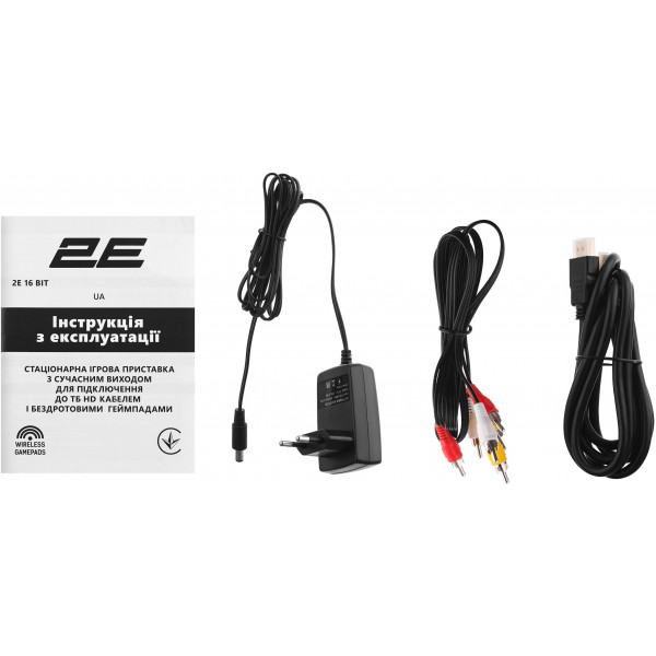 Фото - Игровая приставка портативная 2E 16bit HDMI (2 беспроводных геймпада, 183 игры) (2E16BHDWS188)