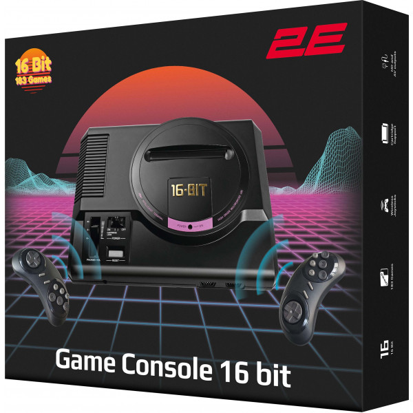 Фото - Игровая приставка портативная 2E 16bit HDMI (2 беспроводных геймпада, 183 игры) (2E16BHDWS188)