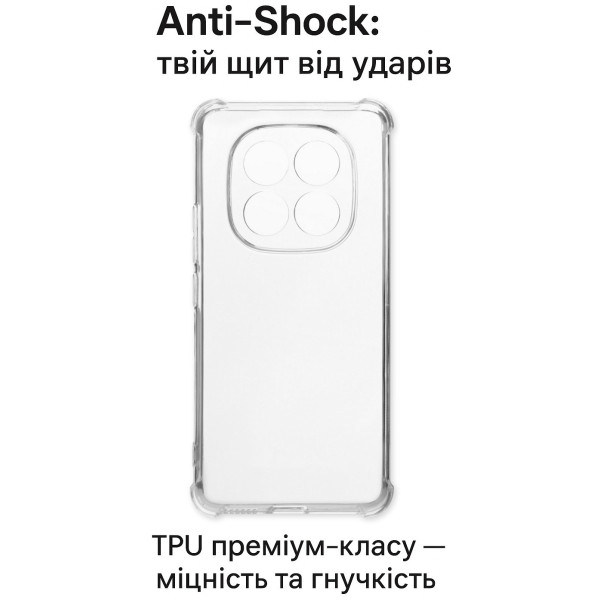 Фото - Чехол для смартфона BeCover Anti-Shock for Xiaomi Redmi Note 15 Pro 4G Clear (714911)