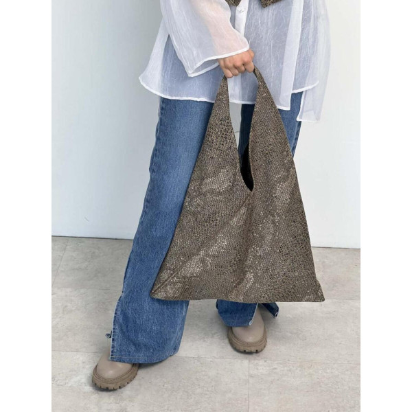 Фото - Шоппер ART KNIT Python коричневая 50x60 см (037896)