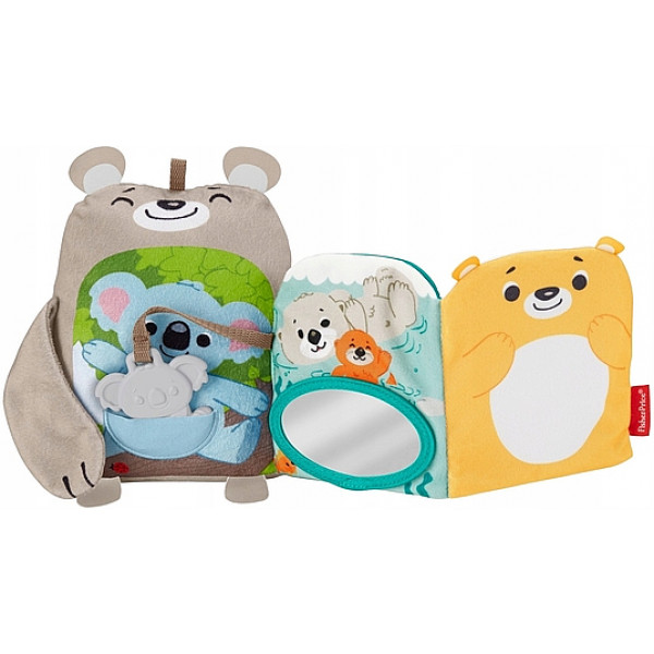 Фото - Книжка-игрушка Fisher-Price Мягкая книжечка Лесные друзья (GJD37)