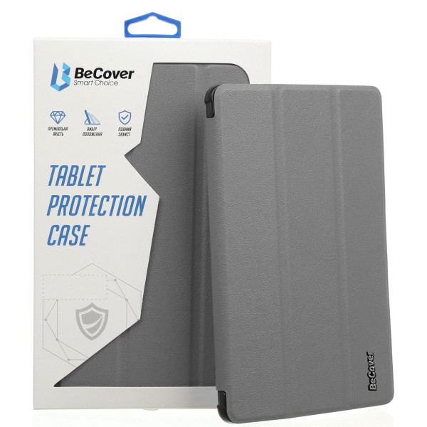 Фото - Чехол для планшета BeCover Soft Edge с креплением Apple Pencil for Apple iPad mini 6 2021 Gray (706806)