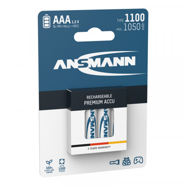 Фото - Аккумулятор тип AAA Ansmann AAA 4 X 1100 mAh NiMH 1.2V PREMIUM (5035232)