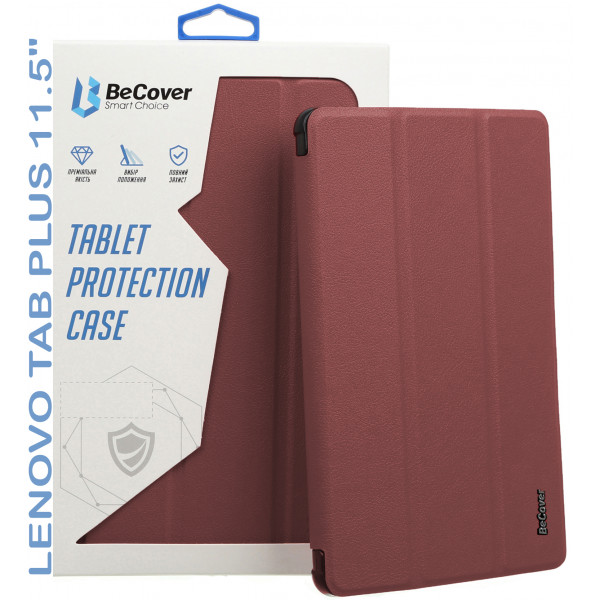 Фото - Чехол для планшета BeCover Smart Case for Lenovo Tab Plus 11.5" Red Wine (711886)
