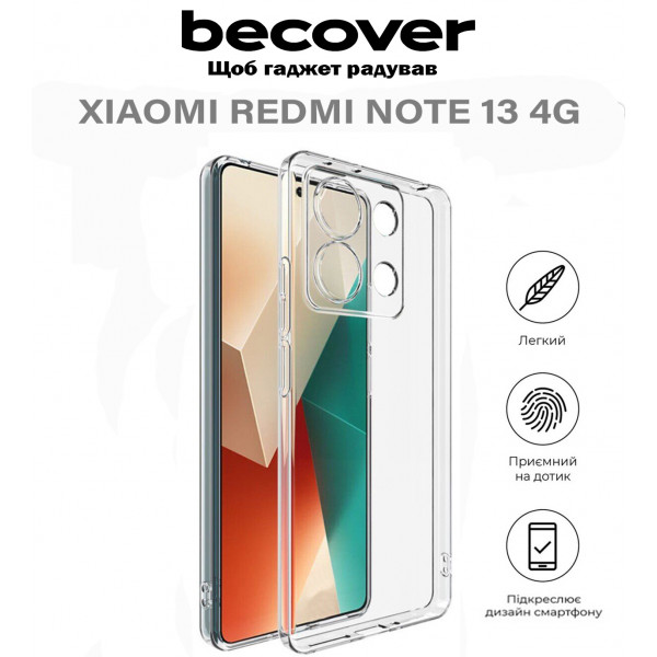 Фото - Чехол для смартфона BeCover for Xiaomi Redmi Note 13 4G Transparancy (710647)