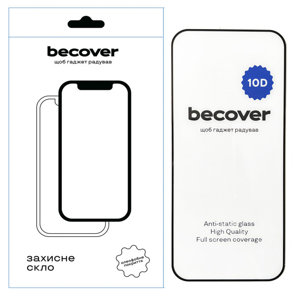 Фото - Защитное стекло для смартфона BeCover for Xiaomi Redmi Note 14 5G 10D Black (712727)