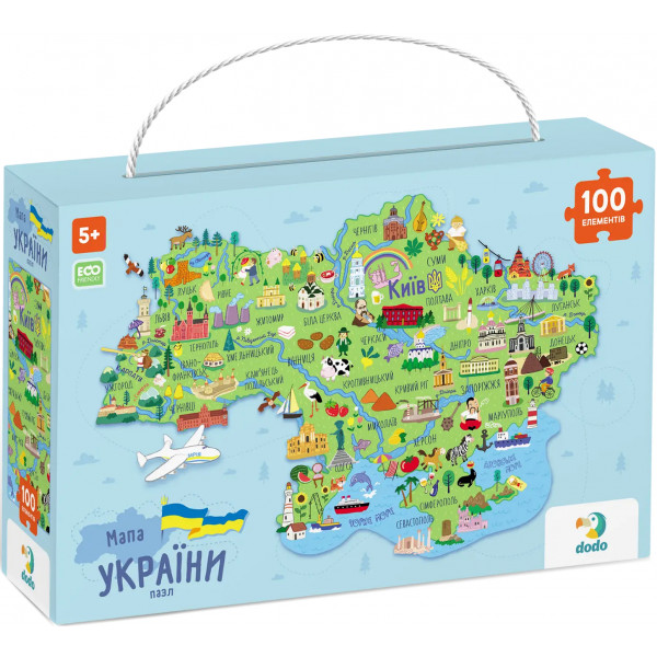 Фото - Пазлы картонные (5-7 лет) Dodo Карта Украины (300267)