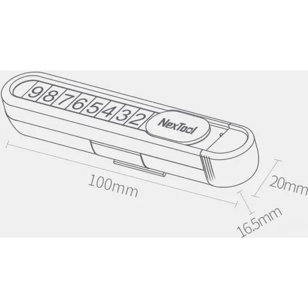 Фото - Парковочная карта NexTool NE20140 Black