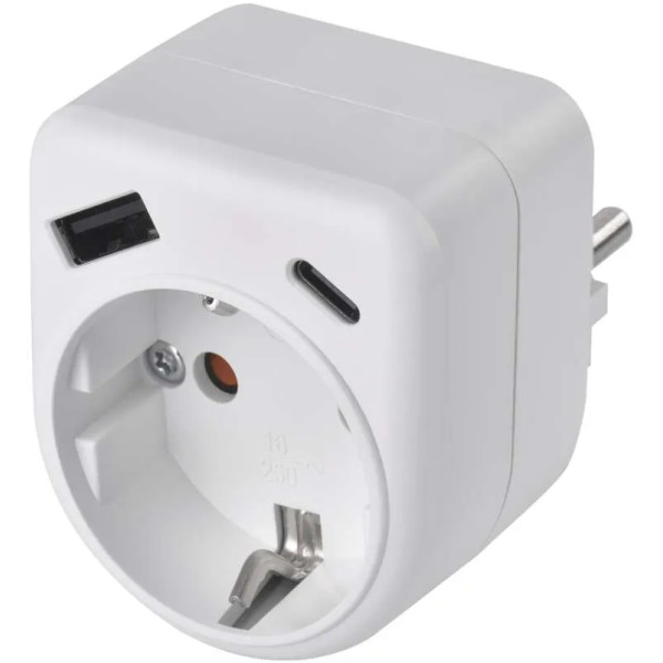Фото - Сетевое зарядное устройство EMOS P0075 с 1xUSB-A 1xUSB-C