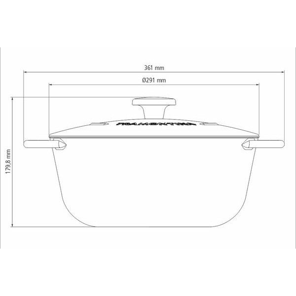 Фото - Кастрюля Tramontina Trento 6 л (20805/028)