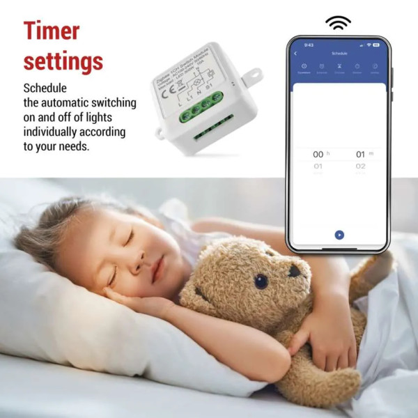 Фото - Релейный выключатель EMOS H5101 ZigBee 3.0 1-канальный