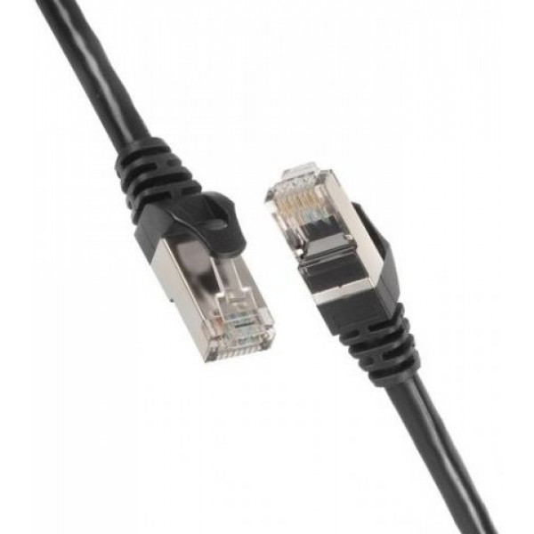 Фото - Кабель патч-корд 2E Cat 6 S-FTP RJ45 4Х2 27AWG 0.50 m Black (2E-PC6SFTPCOP-050BK)