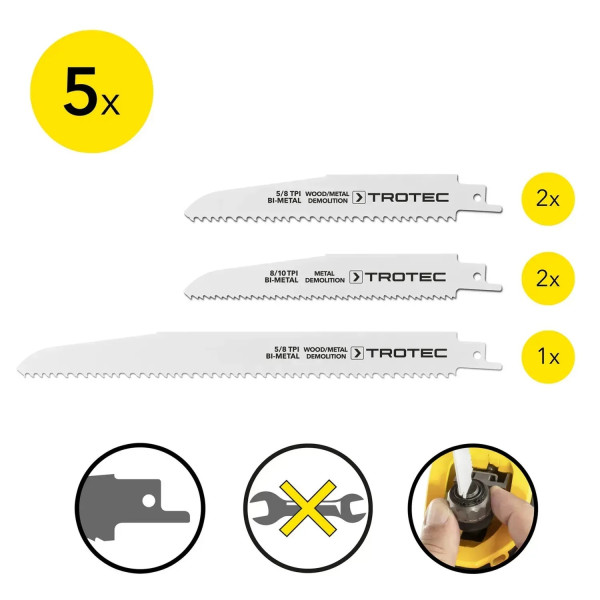 Фото - Полотно Trotec 5 шт. Wood/Metal Set (6215001201)