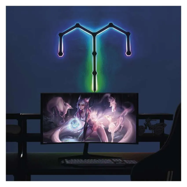 Фото - Светодиодный светильник EMOS ZIW269R LINES 9 частей, черный, 34 Вт, RGBIC, WIFI