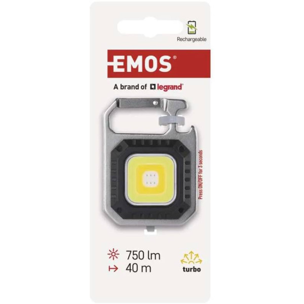 Фото - Фонарь EMOS P4714 750Lm Li-Ion 500мАч, металл.