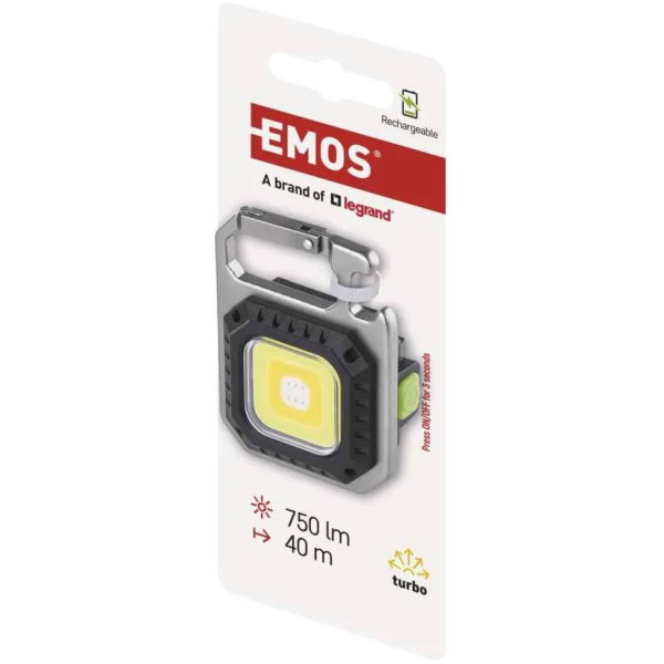 Фото - Фонарь EMOS P4714 750Lm Li-Ion 500мАч, металл.