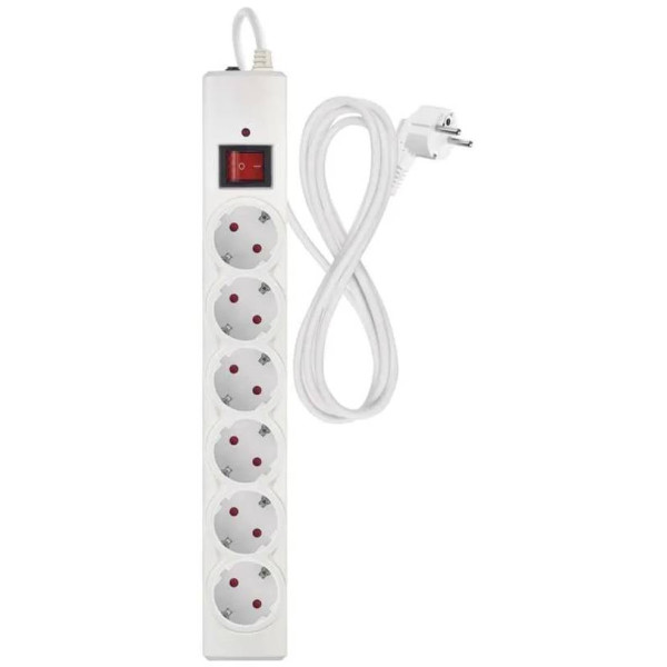 Фото - Сетевой фильтр EMOS P54215, 6 розетки, 1,5м. 10A 2300Вт белый