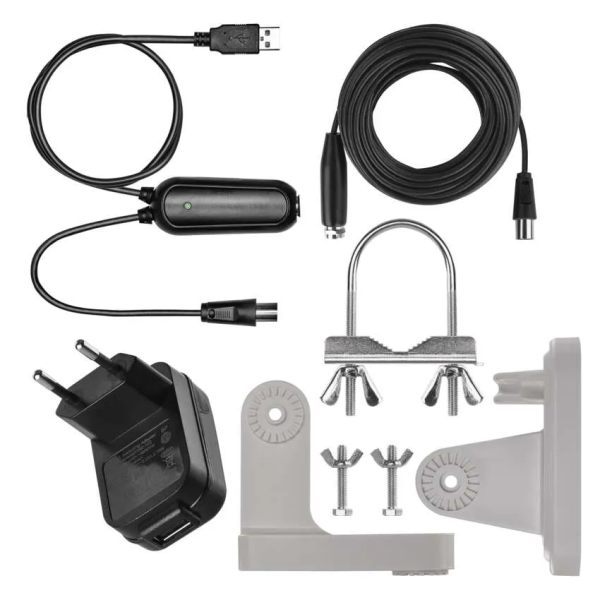 Фото - Антенна наружная EMOS SJ0803, V900, DVB-T2, FM, DAB, 0–80 км, 360°, фильтр LTE/4G/5G