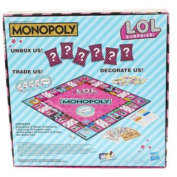 Фото - Настольная игра (8+) Hasbro Монополия ЛОЛ Сюрприз (англ) (E7572)