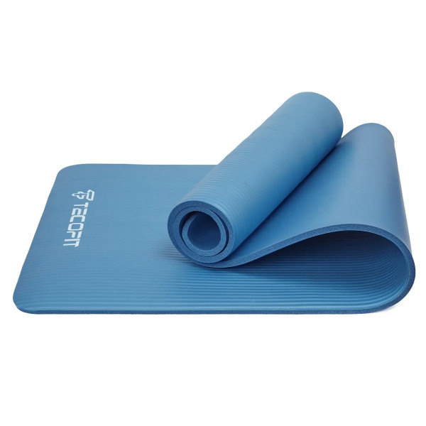 Фото - Коврик для йоги и фитнеса TECOFIT NBR 183x61x1 см Blue +чехол-сумка в подарок (TOP20106462/1)