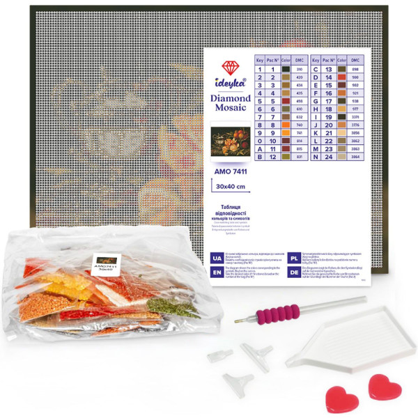 Фото - Алмазная живопись Ideyka "В родных полях" 30x40 см (AMO8057)