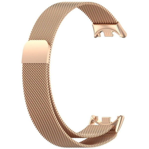 Фото - Ремешок для фитнес-браслета BeCover Milanese Style for Xiaomi Mi Smart Band 8 / 9 / 10 Rose Gold (714604)