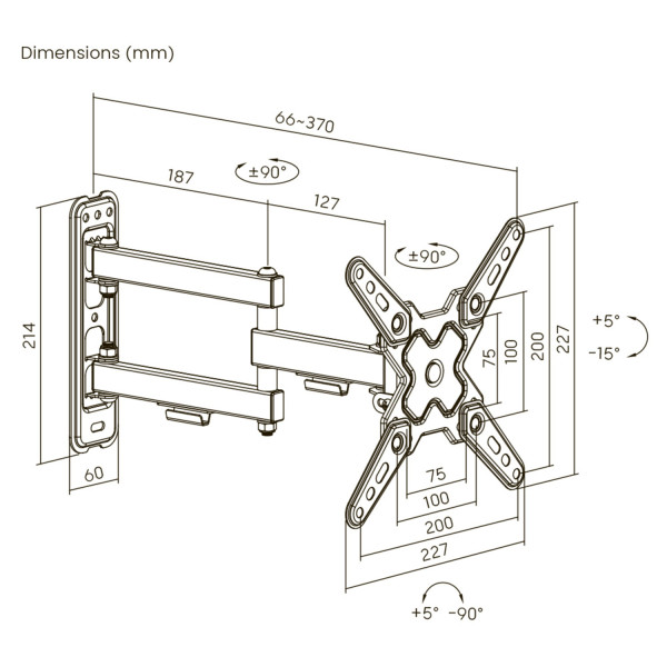 Фото - Крепление для телевизора Brateck LDA40-223