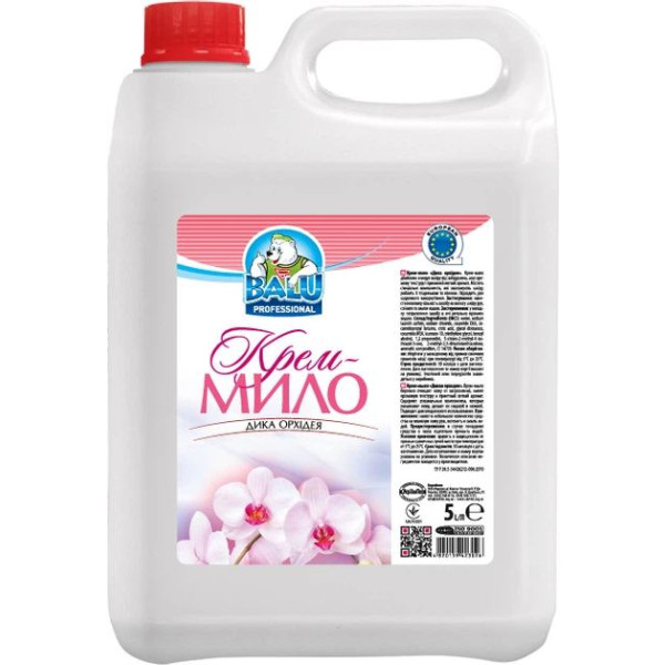 Фото - Жидкое мыло для рук BALU Дикая орхидея, кан. 5 л