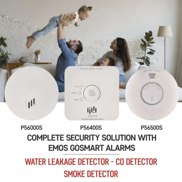 Фото - Беспроводной датчик задымления EMOS Умный P56500S