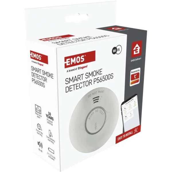 Фото - Беспроводной датчик задымления EMOS Умный P56500S