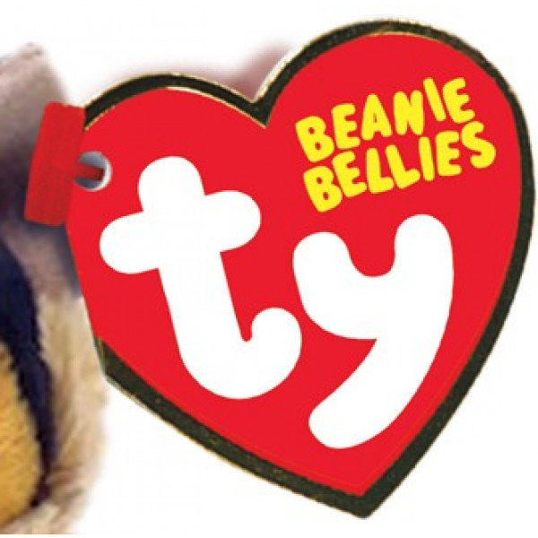 Фото - Мягкая игрушка животное TY Beanie Bellies 43110  Немецкая овчарка "ACE" 12см (43110)