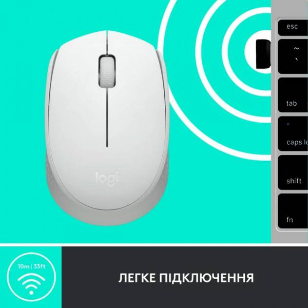 Фото - Мышь беспроводная Logitech M171 White (910-006867)