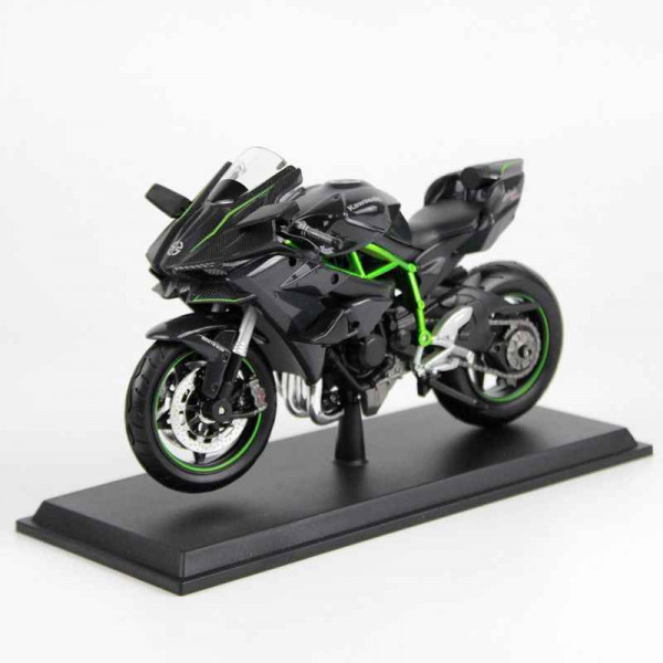 Фото - Коллекционная машинка 1:12 Maisto Kawasaki Ninja H2R серый (31101-18)