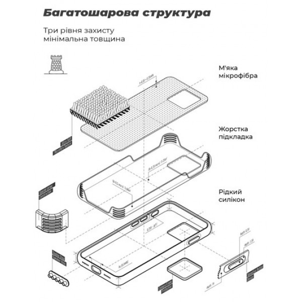 Фото - Чехол для смартфона Armorstandart Icon for Xiaomi Redmi 10/10 2022 Black (ARM66076)