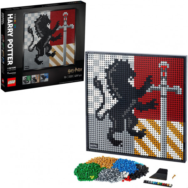 Фото - Конструктор LEGO Art Harry Potter Гербы Хогвартса (31201)