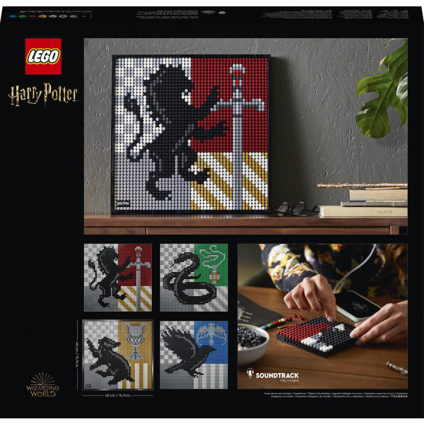 Фото - Конструктор LEGO Art Harry Potter Гербы Хогвартса (31201)