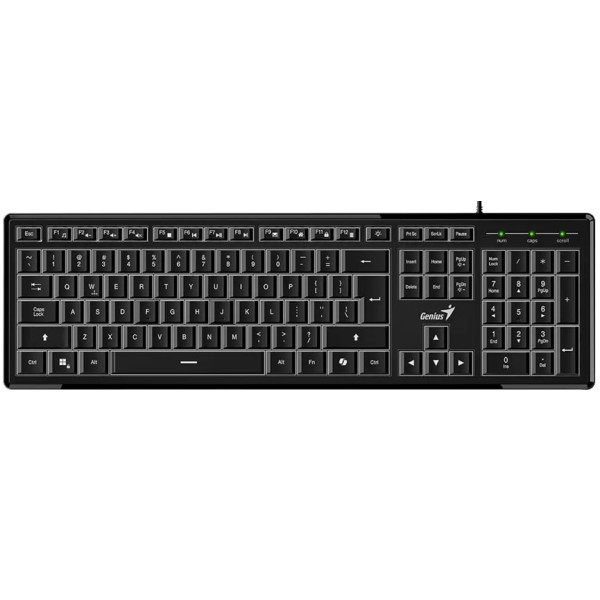 Фото - Клавиатура проводная Genius SlimStar 820 Black (31310055410)