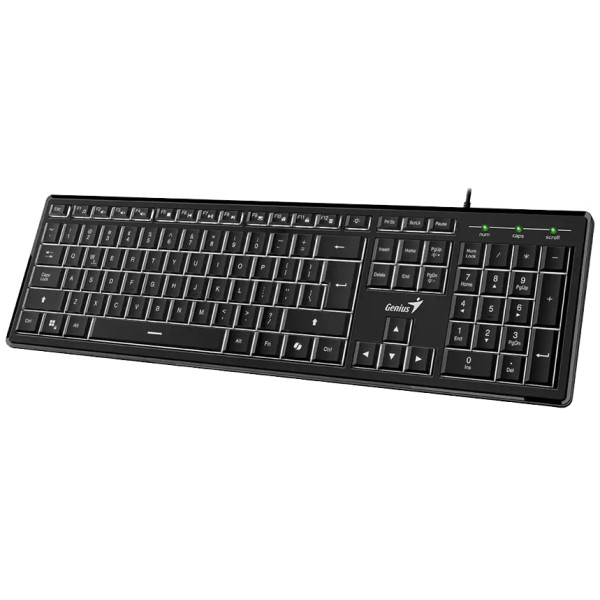 Фото - Клавиатура проводная Genius SlimStar 820 Black (31310055410)