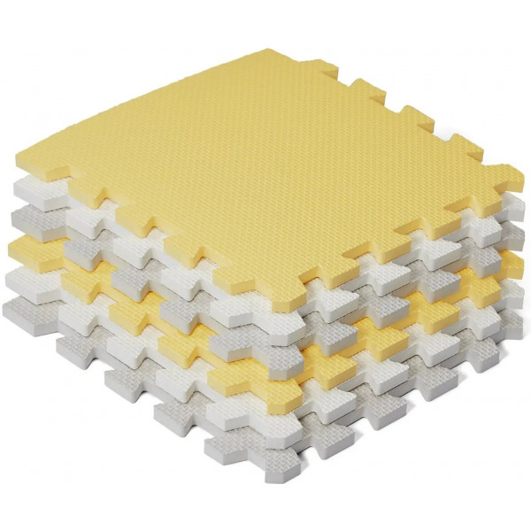 Фото - Коврик-пазл мягкий Kinderkraft Luno Yellow 30 шт. (KKMLUNOYEL0000)