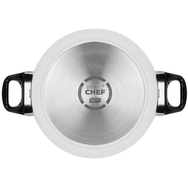 Фото - Кастрюля BRAVO CHEF 18 см 1.6 л с бакелитовыми ручками (BC-2002-18)
