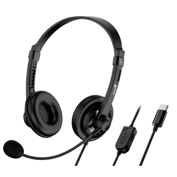 Фото - Наушники накладные проводные Genius HS-230U USB-C Black (31710021405)