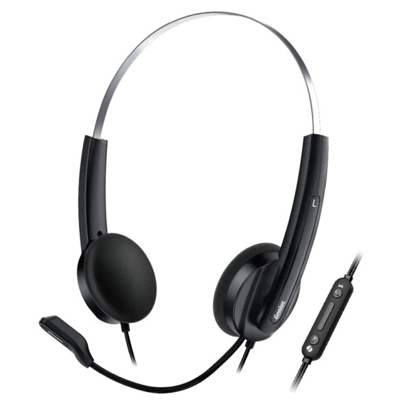 Фото - Наушники накладные проводные Genius HS-220U USB-C 2.4m Black (31710032401)
