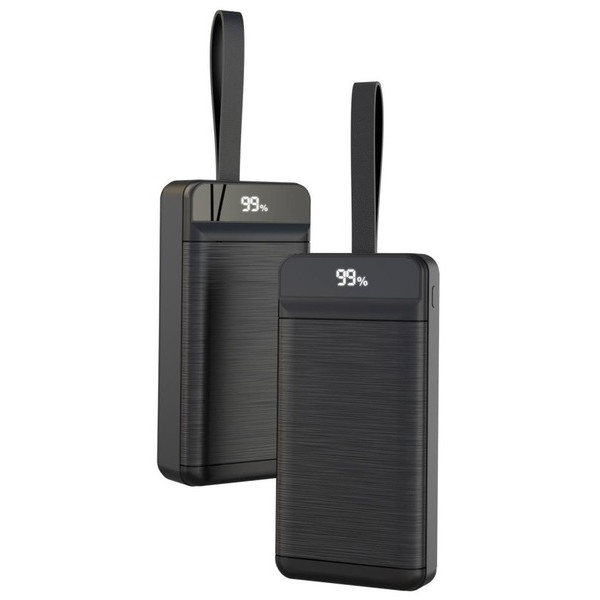 Фото - Батарея мобильная XO 30000 mAh 3-Input PD20W+QC22.5W with light Black (PR156)