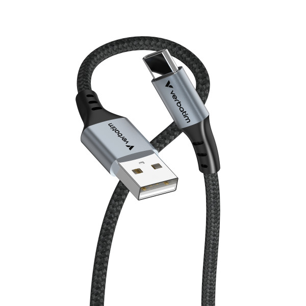 Фото - Кабель синхронизации данных Verbatim USB-А–USB-C 120 см Black (31843)